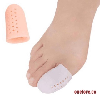 ONELOVE 2pc Silicone Gel Toe Separators Stretchers Toe Tube Corns Blisters Protector Gel