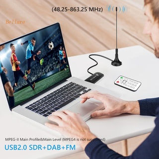 Receptor digital USB DVB-T DAB FM SDR receptor de TV Stick RTL2832U+R820T2 sintonizador BEL (5)