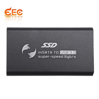 5x3cm "USB caja externa caja mSATA SSD convertidor Cable adaptador negro