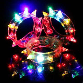 Fbyuj Glow Funny Flash pulsera fluorescente cambio de Color para fiesta LED ocho lámpara (3)
