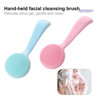 Facial Cleansing Brush Skin-friendly Blackhead Removing Handheld Gentle Exfoliating Facial Cleansing Brush for Girl (1)