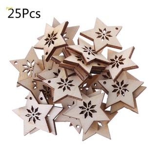 Put 25 piezas De madera Corte láser en forma De estrella Para decoración De boda
