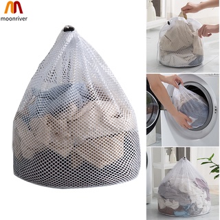 Mr bolsa de lavandería de malla grande con cordón duradero de nailon bolsa de lavado para ropa de almacenamiento lencería 3 tamaños 2 malla (1)