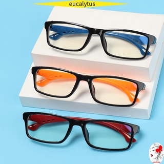 Eutus moda Anti-azul gafas de luz ordenador Ultra ligero marco gafas portátil mujeres hombres cuadrado Vintage protección de ojos/Multicolor