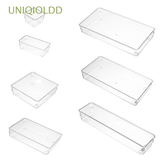 UNIQIOLDD Office Storage Box Divider Organizer Rack Storage Organizer Cosmetic Free Combination Transparent Stationery Multipurpose Home Drawer