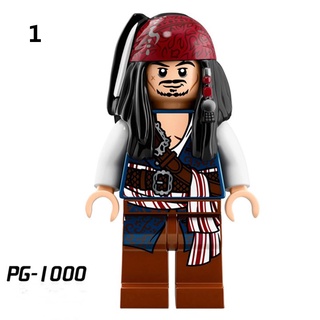 Diy Lego Minifigures Piratas Do Caribe Jack Sparrow Capitão Salazar Building Block Brinquedos Para As Crianças (2)