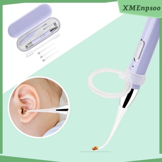 kit limpiador de picos de oreja con luz led, herramienta de eliminación de cera de orejas herramienta de limpieza de pinzas caja de almacenamiento (7)