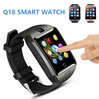 Reloj Inteligente Q18 Bluetooth Para hombre con pantalla táctil compatible con tarjeta Tf De cámara Sim Grande batería Para teléfono Android Smartwatch