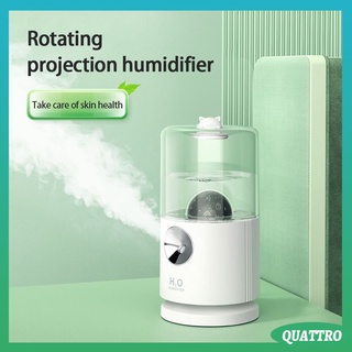 smart rotación de proyección humidificador hogar pequeño escritorio colorido luz de noche spray medidor de agua humidificación purificador quattro