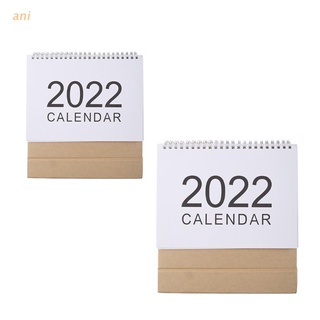 ani 2022 calendario de escritorio inglés bobina diaria planificador mensual agenda anual