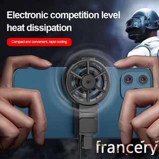 francery FL06 Universal Mobile Phone USB Game Cooler System Cooling Fan Gamepad Holder Stand Radiator Phone Back Clip Small Fan francery
