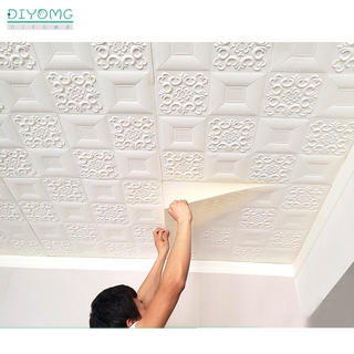 Papel pintado 3D de la habitación del techo del techo de la pared de la pared de espuma autoadhesiva (1)