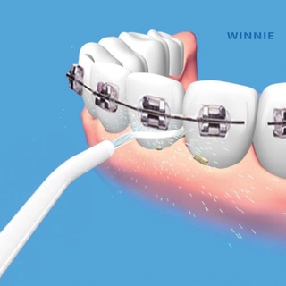 [winnie] unisex irrigador oral de agua dental jet power floss pick limpieza de dientes flusher (5)