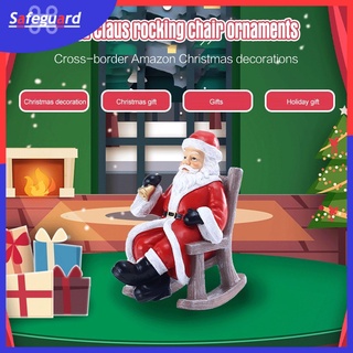 SAFEGUARD_CO Decoração de Papai Noel - Mesa Decorativa de Papai Noel Figura Portátil Realista de Boneca de Papai Noel Ornamento Perfeito ❤
