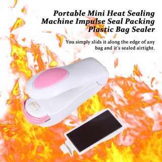Mini sellador de calor portátil sellador de bolsas de plástico (5)