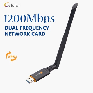 1200mbps adaptador usb doble banda wifi con antena usb3.0 802.11ac tarjeta de red (2)
