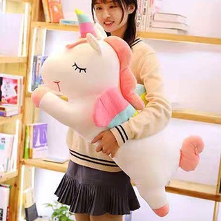 Lindo unicornio forma animales peluche juguetes suave arco iris ángel unicornio relleno almohada regalo para niños