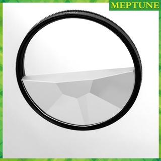[meptuno] Caleidoscopio Semicircular de vidrio Prism 77 mm filtro de cámara sujetos variables