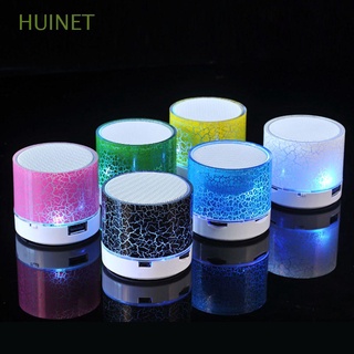 Huinet bocina inalámbrica Bluetooth con Subwoofer luces LED De grieta compatible con teléfono inteligente