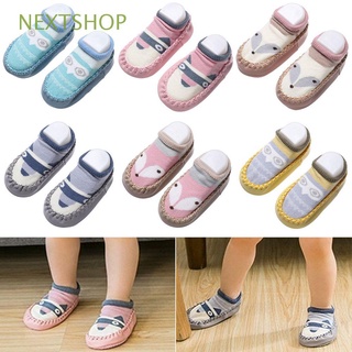 WALKERS nextshop calcetines de algodón para interiores/calcetines antideslizantes para primeros pasos/zapatos de cuna para bebés/accesorios para bebés/calcetines para bebés/recién nacidos/multicolores