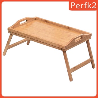 [PERFK2] Bandeja de madera para cama, desayuno, con asas, escritorio, cama, oficina, escritorio