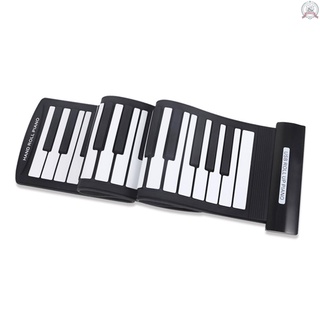 portátil 61 teclas flexible roll-up piano usb midi teclado electrónico rollo de mano piano (3)