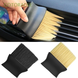 GOTORADEE Home Gadgets Car ​Air Conditioner Multi-functional Vent Cleaning Cleaner Brush Dust Cleaner Tool Car Detailing Brush Auto Accessories Computer Keyboard Soft Air Outlet/Multicolor (1)