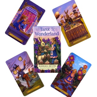 wonderland tarot deck ocio fiesta juego de mesa fortune-telling prophecy oracle tarjetas