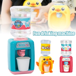 Mini juguete Dispensador De agua De simulación De Plástico durable con estampado De dibujos animados/Fácil De limpiar juguetes