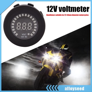 (yunnan) 12v dc voltímetro digital azul led pantalla medidor de voltaje para coche motocicleta