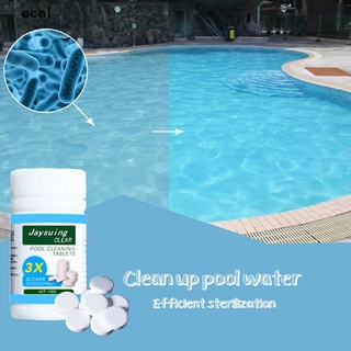 ecal 100 unids/botella limpieza piscina efervescente cloro tabletas jaula disonfectant co (7)