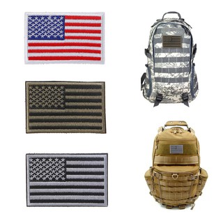 Bandera Americana bordada parche Militar insignia táctica Applique