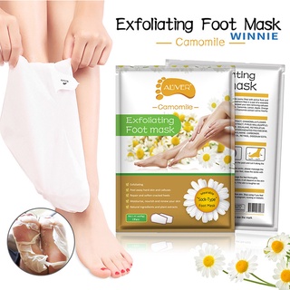 [Winnie] 2Pcs ALIVER Exfoliating Foot Mask Dead Skin Callus Peel Moisturizing Feet Care