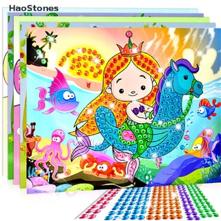 Haostones 5D Diamond bordado niños Kit de pintura mosaico aprendizaje rompecabezas educativos dibujos animados DIY MY