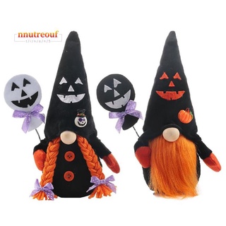 halloween gnome decoración de felpa, muñeca sin cara con sombrero de elfo oscuro, muñeca rudolph para decoración de fiesta, adornos de muñeca