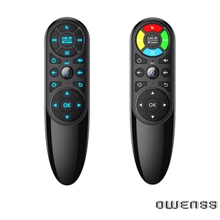 (Owenss) Q6 Control remoto de voz 2.4G inalámbrico Air Mouse IR aprendizaje para Android TV Box (2)