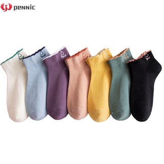 PENNIC Cartoon Ankle Stocking Soft Women Socks Sock Cute Fashion Sweat Absorption Breathable Short/Multicolor
