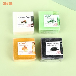 seven (¥)~100g aceite esencial hecho a mano jabón lavado facial eliminación tratamiento de acné control de aceite (1)