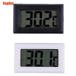 [Sophia] 1 pza Mini termómetro Digital Lcd medidor de humedad higrómetro interior