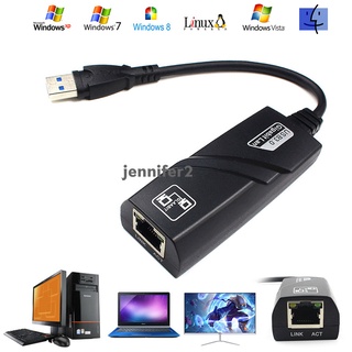 1000Mbps USB 3.0 A RJ45 10/100/1000 Gigabit Ethernet LAN Adaptador