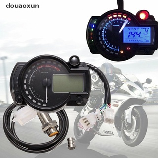 douaoxun 15000rpm motocicleta universal lcd digital velocímetro tacómetro odómetro medidor co