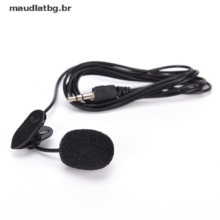 Mini micrófono De Alta calidad sin manos De 3.5 mm Clip On solapa solapa Para Pc/Laptop negro.