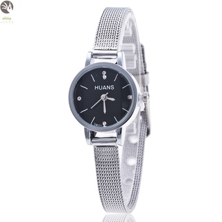 Reloj de pulsera de cuarzo akd para mujer y mujer/reloj de malla de acero inoxidable delgado/regalos