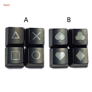 Mojito 4Pcs Shine Through Keycaps ABS retroiluminado grabado brillo a través de luz teclado Keycap Arrowkey funciones Oem perfil