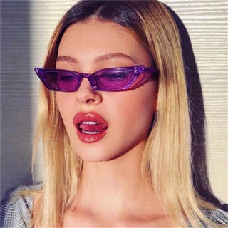 gafas de sol de ojo de gato para mujer/lentes de sol de gelatina sexy/triángulo/púrpura/lentes uv400