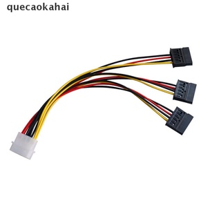 quecaokahai 4 pines ide molex a 3 serial ata sata power splitter extension conectores co