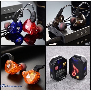 qkz ak6 - auriculares deportivos de alta fidelidad de 3,5 mm con cable, actualización de la oreja, auriculares dinámicos con micrófono bajo