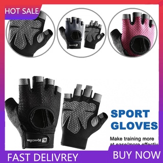 Sg guantes De gimnasio transpirables medio Dedo protección Palma Para gimnasio entrenamiento Fitness gimnasio