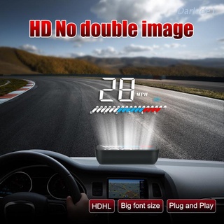 Proyector De advertencia para coche oscuro M7 Hud pantalla Gps y Obd/Sistema De alarma Universal Auto Hud