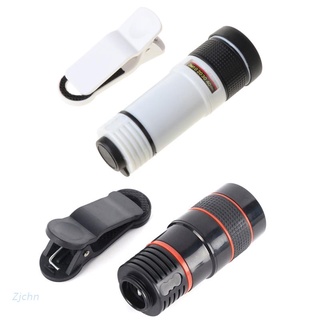 zjchn kit de lente de cámara de teléfono celular, universal 12x clip-on telefoto telescopio cámara teléfono móvil zoom lente para la mayoría de smartphone (1)